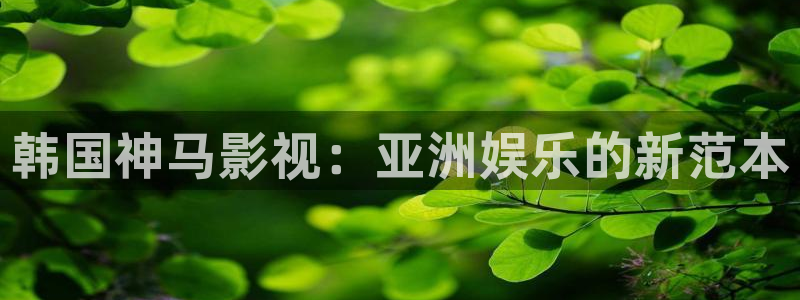 樱花视频看：韩国神马影视：亚洲娱乐的新范本